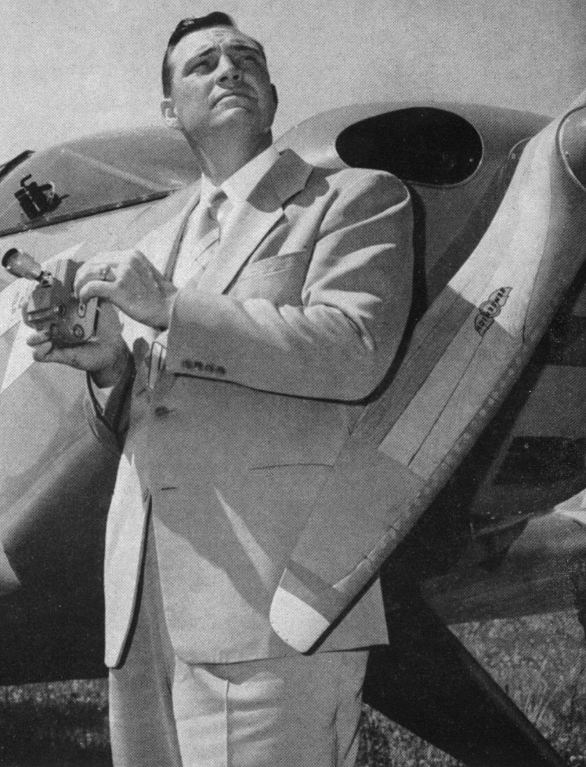 Kenneth Arnold, the Idaho businessman whose 24 June 1947 Mt. Rainier sighting introduced the term 'flying saucer.'
