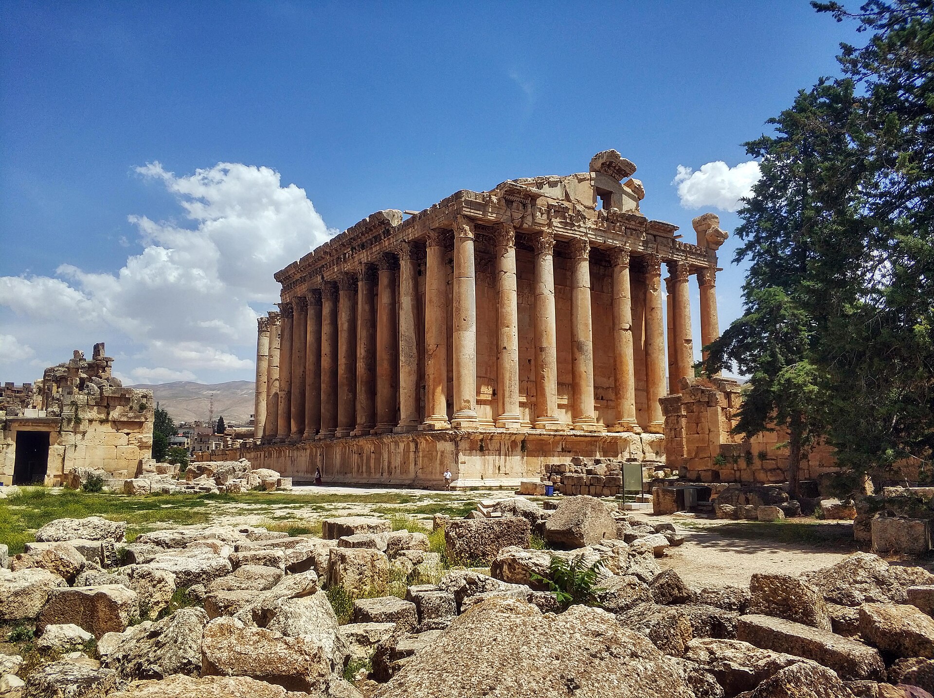 The Temple of Bacchus at Baalbek, Lebanon.