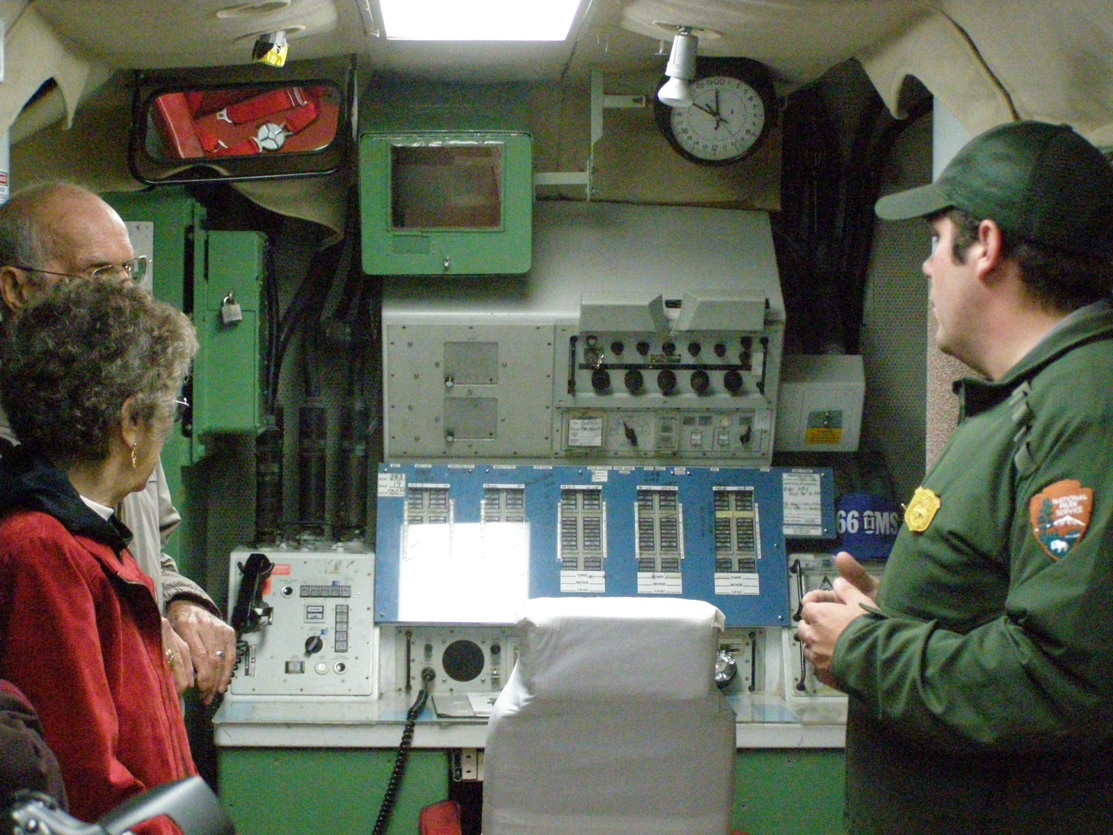 Underground Launch Control Center commander's station, Delta-01 LCF — the type of capsule from which Capt. Salas reported the simultaneous No-Go status of ten Minuteman ICBMs.