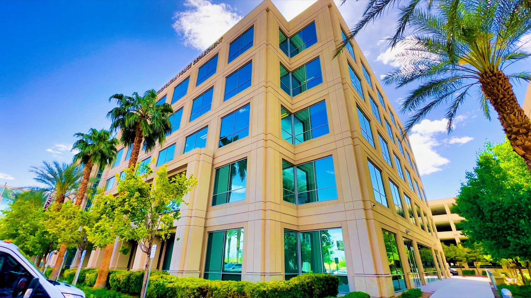 Las Vegas Metropolitan Police Department headquarters, the agency whose body-camera footage captured the responding officer's account.
