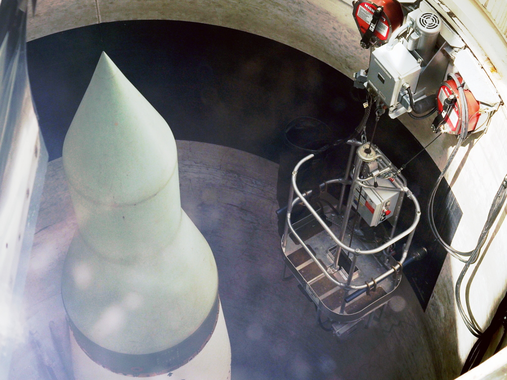 A Minuteman silo, today preserved as a National Historic Site — the silos that ran the length of central North Dakota constitute one of the densest UFO/UAP report clusters in the USAF SAC archives.