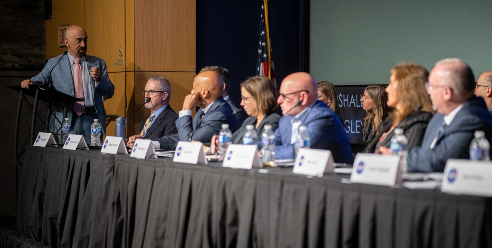 David Spergel, chair of NASA's UAP Independent Study Team, fielding questions at the 31 May 2023 NASA HQ public meeting preceding the September final report.
