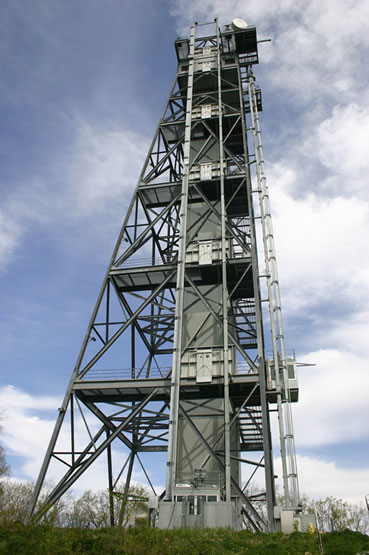 Picatinny Arsenal tower, Jefferson Township, NJ — one of the federal installations subject to FAA TFR notices during the wave.