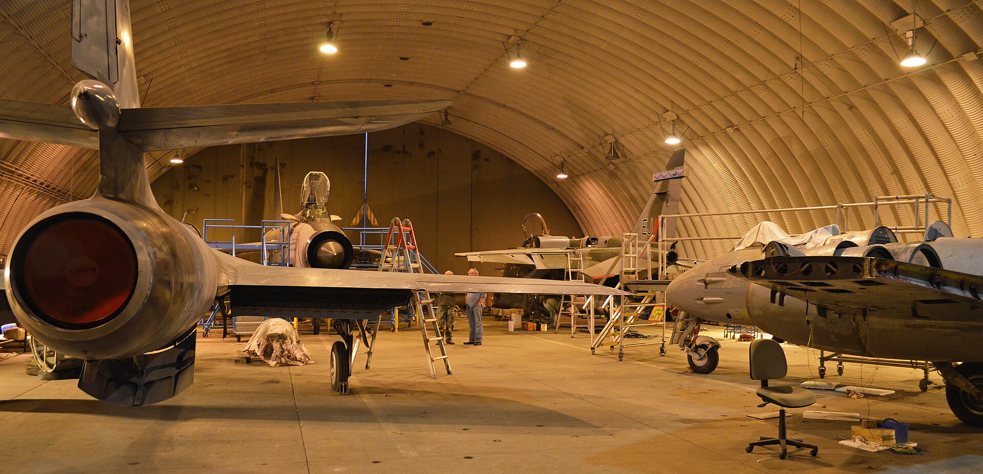 Restored aircraft shelter at the former RAF Bentwaters — the joint Bentwaters / Woodbridge airbase complex where the Rendlesham incident occurred.