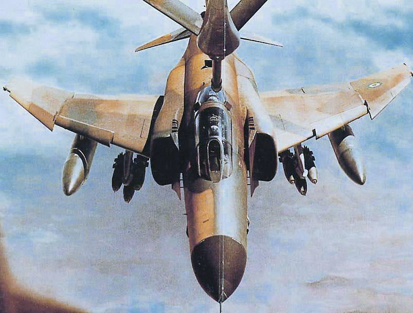An Imperial Iranian Air Force F-4 Phantom II — the aircraft type that engaged the Tehran object on 19 September 1976.