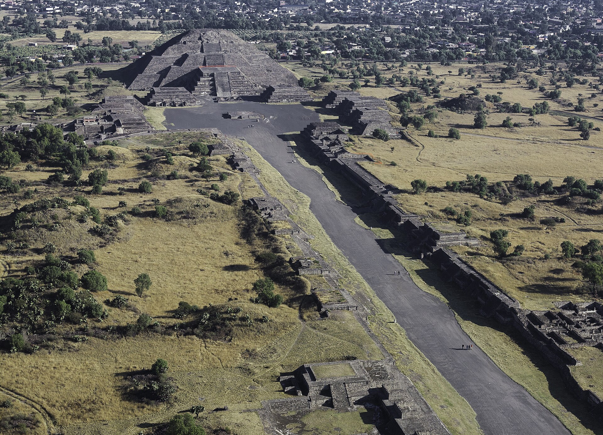 The Avenue of the Dead and Pyramid of the Sun, Teotihuacan.