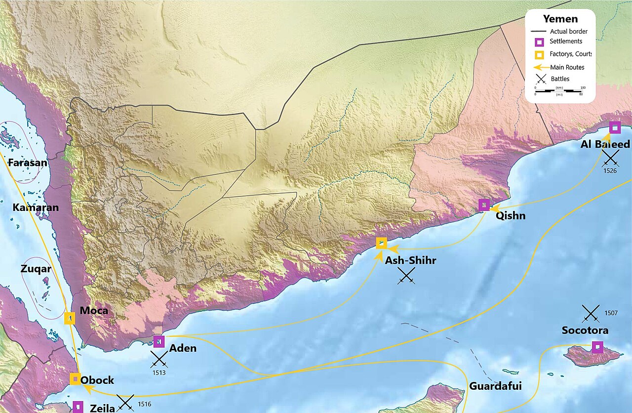 Yemen and the Red Sea region — the geography of the Houthi-conflict theater where the U.S. MQ-9 force flew the 2024 missions during which the orb was tracked.