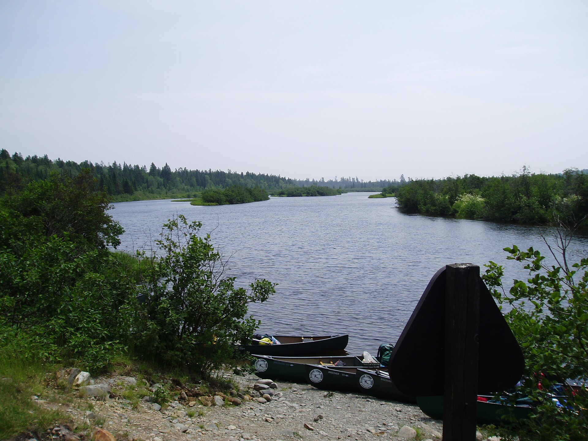 The Allagash River — the wilderness waterway in northern Maine where, on the night of 20 August 1976, the Weiner brothers, Charlie Foltz, and Charles Rak said a sphere of light pulled them up from their canoe through a beam over Eagle Lake.