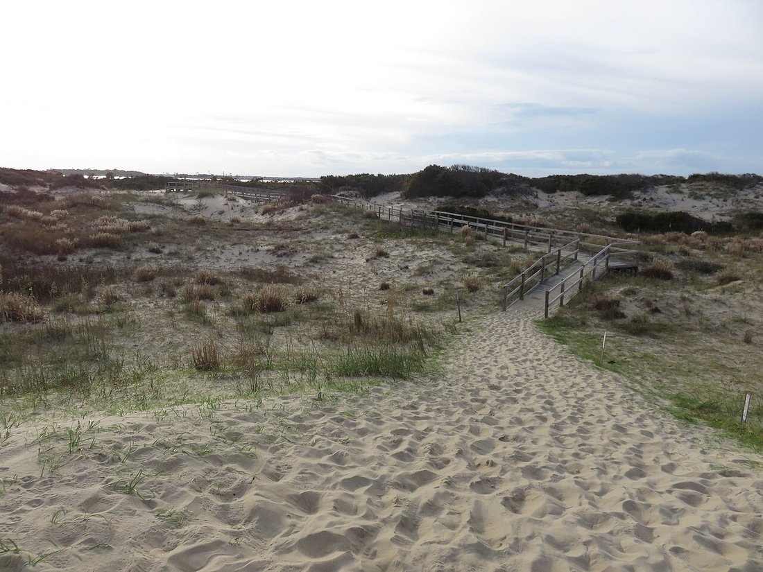Back Bay National Wildlife Refuge, immediately to the north.