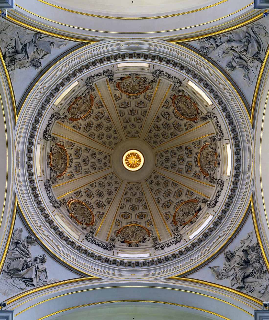 Dome of the parish church at Castel Gandolfo, Bernini.