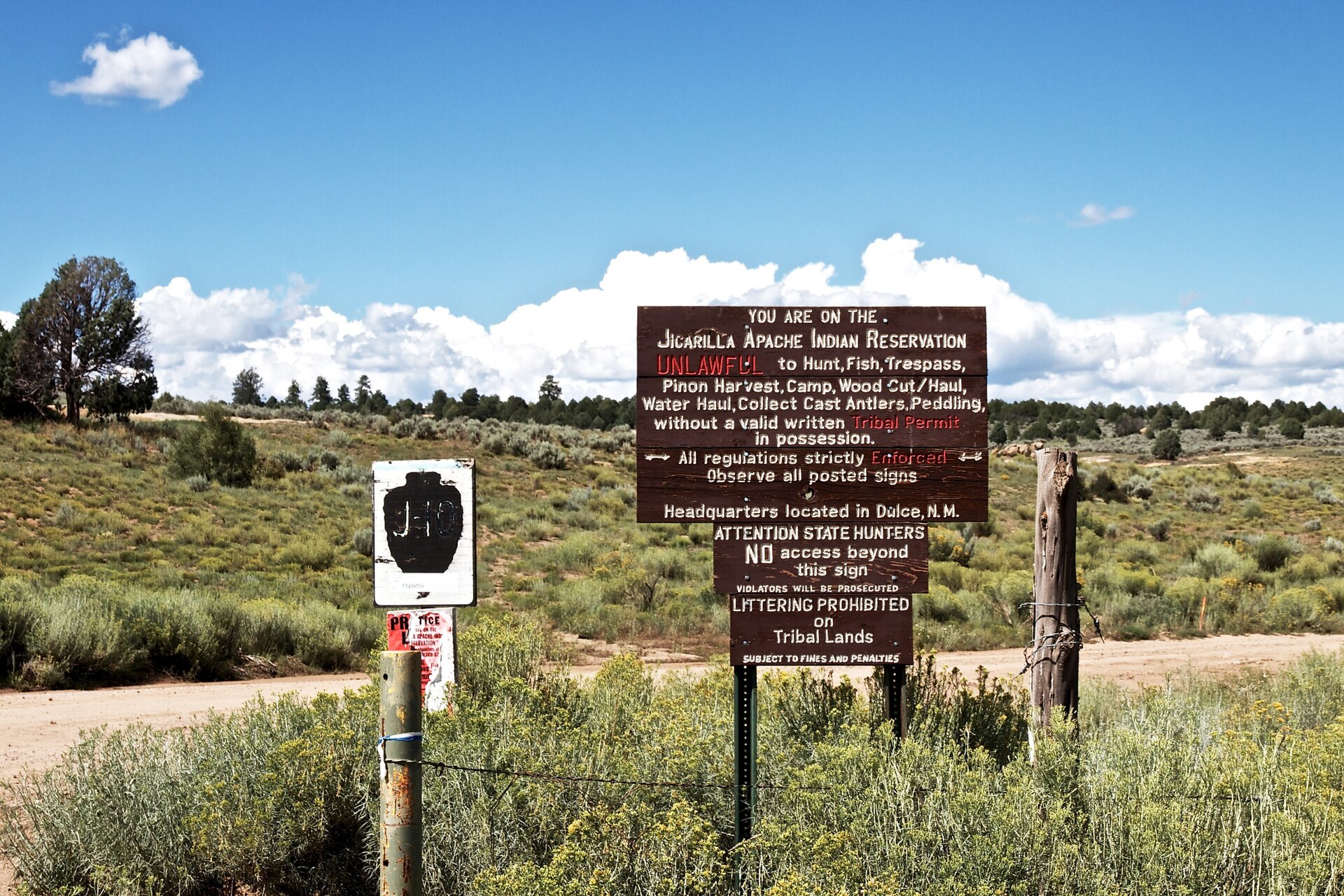 The Jicarilla Apache Nation, with Archuleta Mesa in the distance. The 'Dulce Base' allegations were AFOSI counterintelligence material deliberately fed to Bennewitz to destabilize his investigation of NSA SIGINT operations at Manzano.