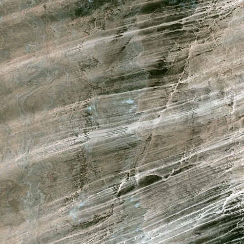 SPOT satellite imagery of the central Tibesti range.