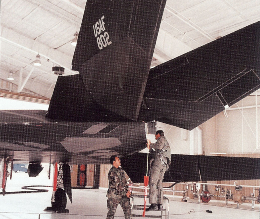 The 4450th Maintenance Squadron — the 'T-Unit' that flew the F-117A out of Tonopah at night under tight secrecy from 1982 to 1988. They flew A-7 Corsairs by day as cover; the F-117 program was not publicly acknowledged until 10 November 1988.