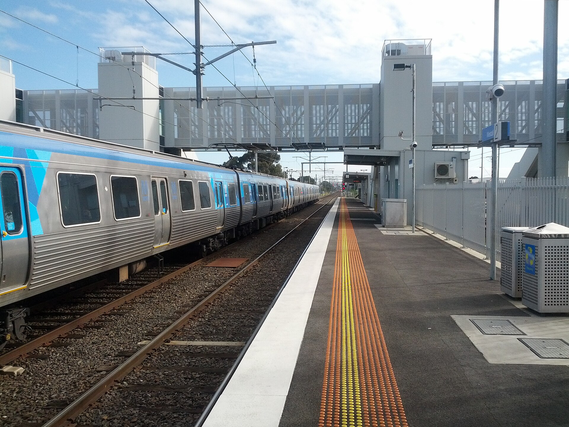 Westall railway station, Melbourne — the small suburban stop in Clayton South near which, on the morning of 6 April 1966, more than 200 students and staff of Westall High School watched three silver discs descend into the Grange Reserve and depart. One of the largest mass-witness UFO events in Australian history.