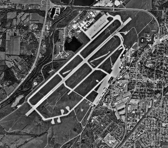 The base in 2000 — much of the original footprint preserved.